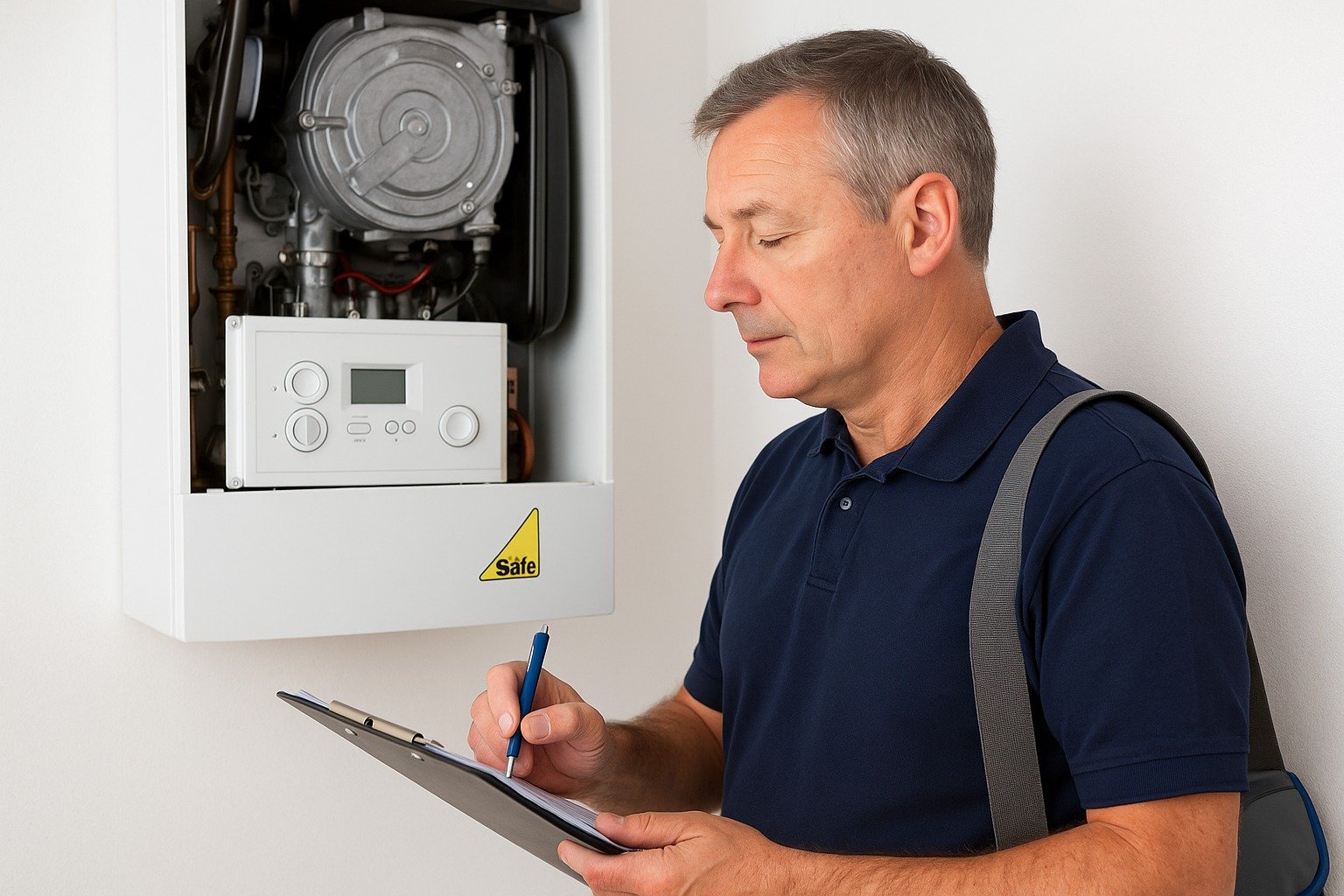 Boiler annual service safety check
